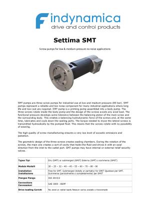 Settima screw pumps series SMT